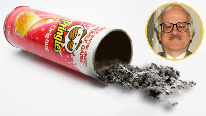 Și-a găsit locul de veci într-o cutie de Pringles! „Am ales varianta originală pentru el” - Foto