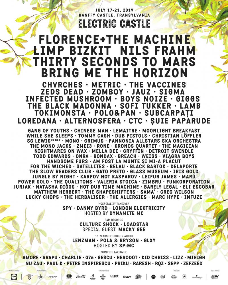 Artiștii români deschid show-ul pe scena principală la Electric Castle 2019
