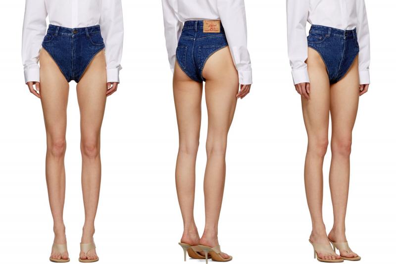 Blugi panties, noua modă de blugi 2019. Ai ieși așa pe stradă? FOTO