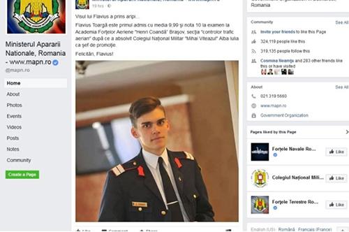 El e Flavius și a învățat pe câmp, în timp ce stătea cu vitele la păscut. A fost admis la Academia Forțelor Aeriene cu nota maximă