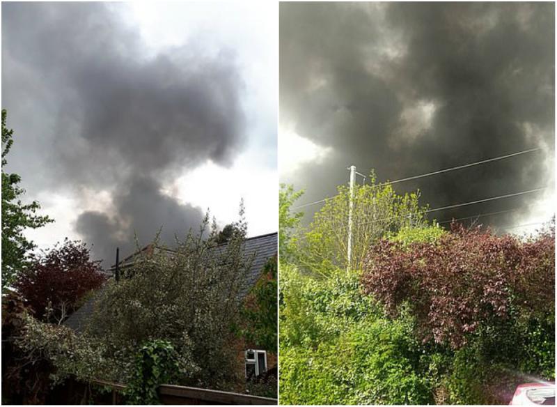 Incendiu puternic în apropierea Aeroportului Heathrow din Londra! Martorii susțin că au auzit explozii - Video