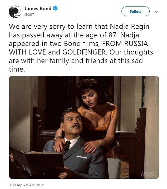 Actriță celebră pentru rolul din seria James Bond a murit: "Gândurile noastre sunt alături de familia şi prietenii ei în acest trist moment"