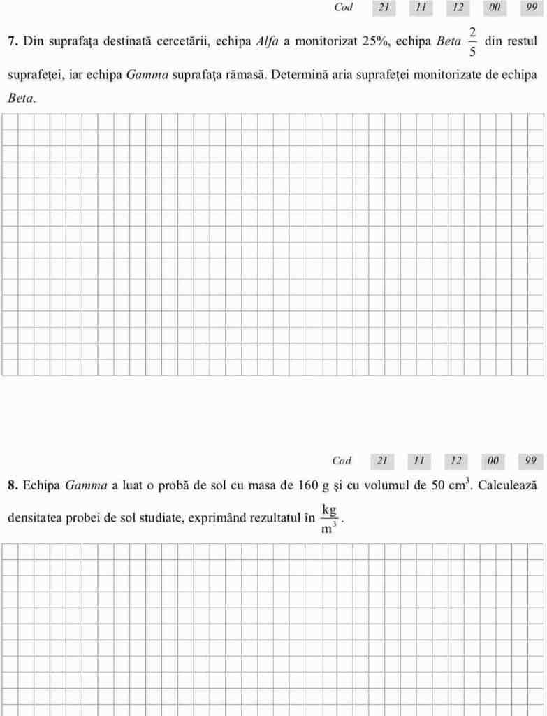 Evaluare Națională 2019 clasa a VI-a. Subiecte la Română, Matematică, Științe