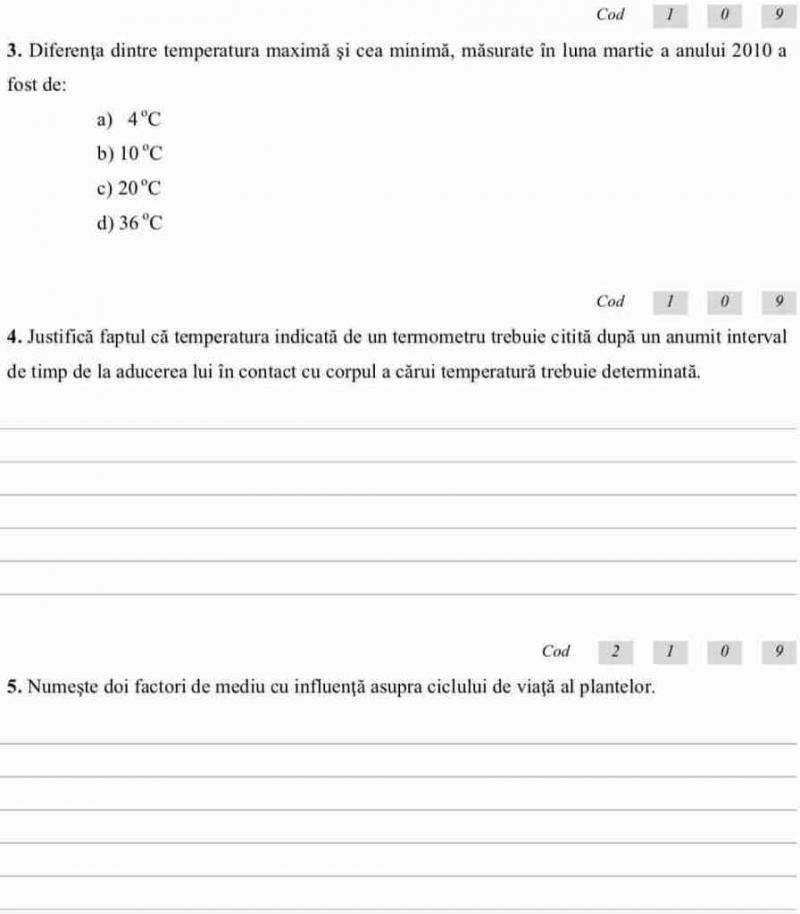 Evaluare Națională 2019 clasa a VI-a. Subiecte la Română, Matematică, Științe