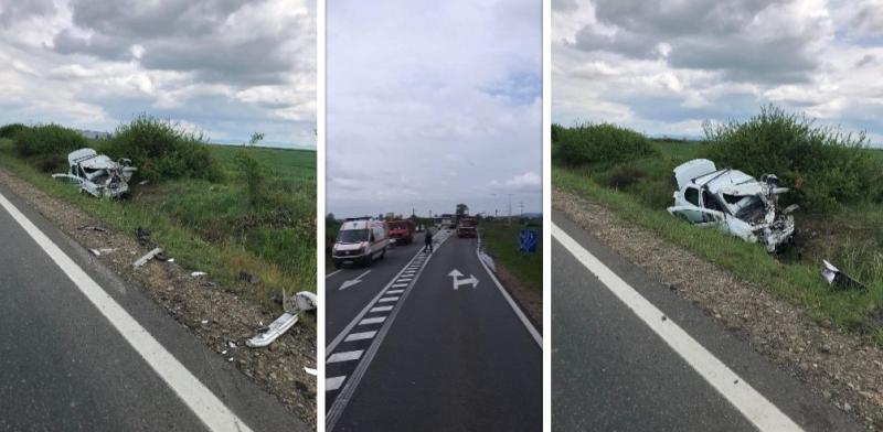 Camera de bord a unui actor român a surprins un accident pe o șosea din România: "Cum puteam să mor azi"