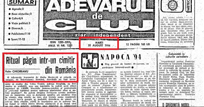 Ungurii au smuls, ars și îngropat crucile eroilor români! ”Un ritual păgân, consumat noaptea!”