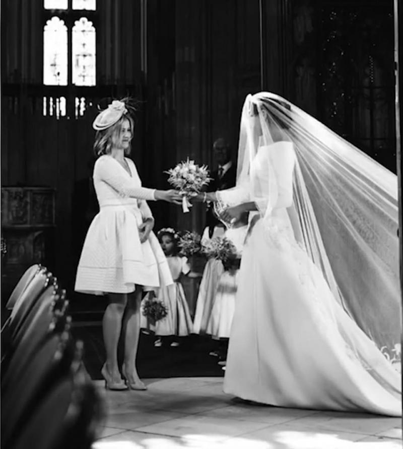 Imagini neoficiale de la nunta prințului Harry cu Meghan Markle, dezvăluite! O femeie blondă misterioasă a captat atenția lumii – Foto