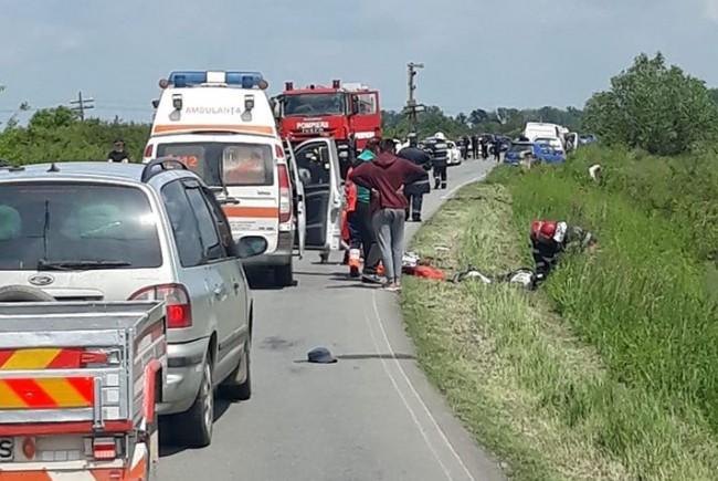 Biciclist decapitat în trafic, la Arad! Cum s-a întâmplat tragedia (FOTO)