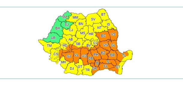 Vremea 1 iunie 2019. Meteorologii anunță înnorori accentuate și averse cu caracter torențial