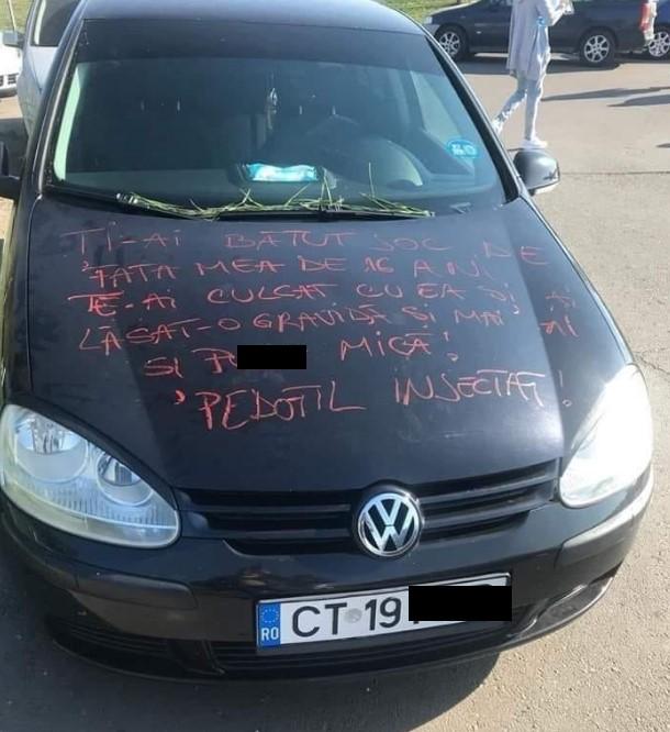 Răzbunarea unei mame! Ce a scris pe mașina bărbatului care i-a lăsat fiica minoră însărcinată: „Te-ai culcat cu ea și mai ai și...”
