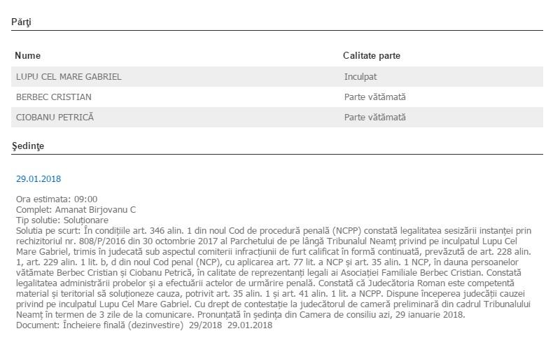 Lupu Cel Mare, în proces de judecată cu Berbec și Ciobanu! Ce infracțiune ar fi comis inculpatul