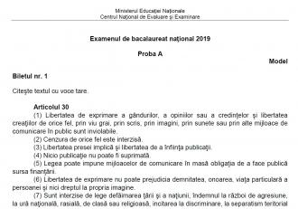 Bacalaureat 2019 Incepe Azi Ce Subiecte Pică La Limba Romană Oral Www Infoziare Ro