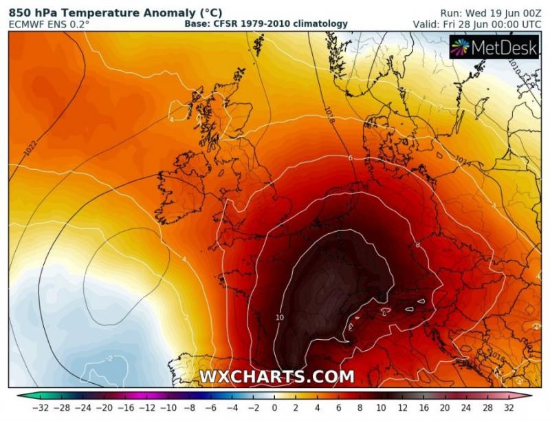 Val de caniculă peste Europa! Vremea devine severă, temperaturi de 40 de grade