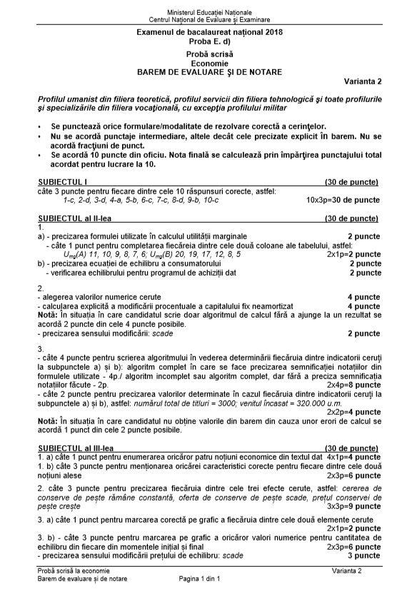 Bacalaureat 2019: Edu.ro subiecte BAC 2019 - Modele subiecte Socio-umane