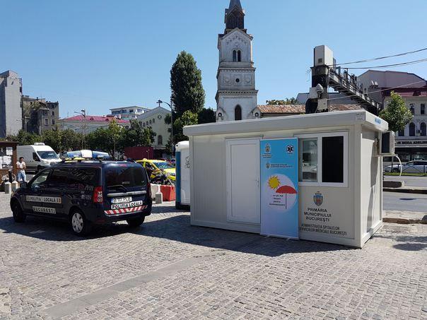 Containerele anticaniculă revin în zonele cele mai aglomerate ale Capitalei