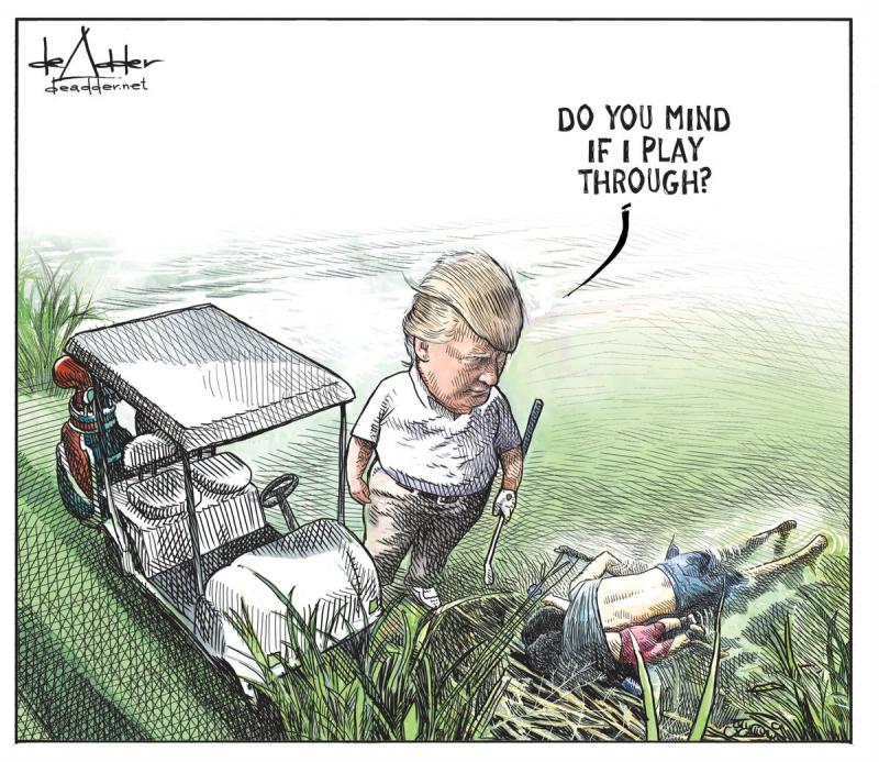 Caricatura lui Donald Trump care i-a adus concedierea unui artist canadian