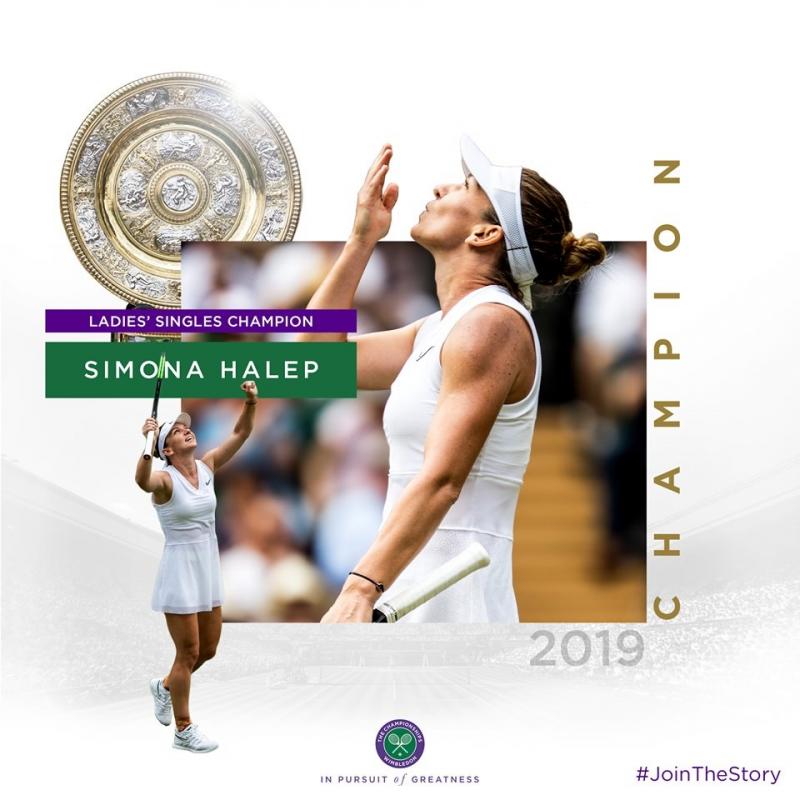 Simona Halep este campioană la Wimbledon! Românca a învins-o pe Serena Williams și scrie istorie pentru România