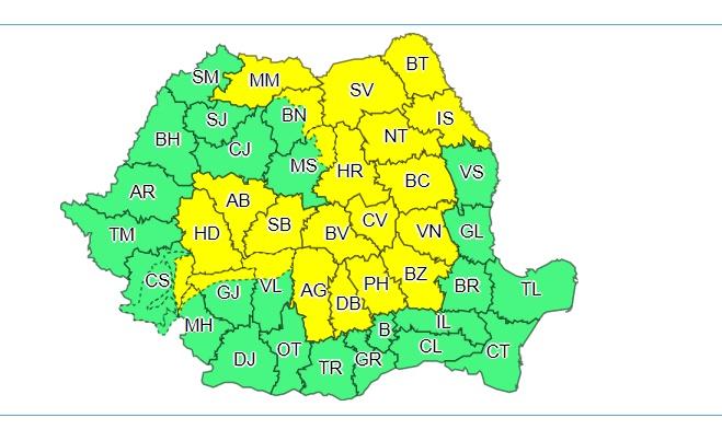 Vremea 15 iulie 2019. Prognoza meteo anunță furtuni și cantități însemnate de apă