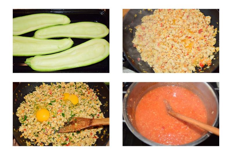 Cum pregătim dovlecei umpluți, în sos de roșii la cuptor. Rețetă de vară, delicioasă!