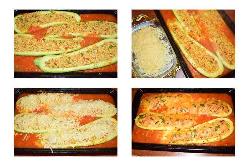 Cum pregătim dovlecei umpluți, în sos de roșii la cuptor. Rețetă de vară, delicioasă!