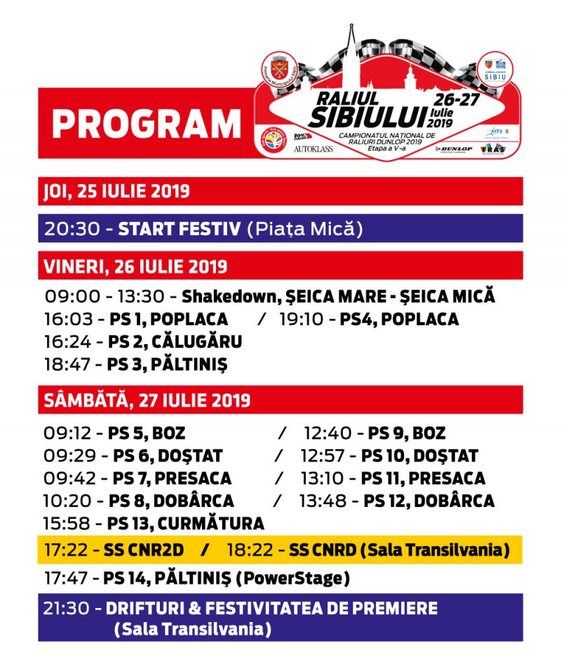 Raliul Sibiului 2019. Participanți, program și restricții de trafic