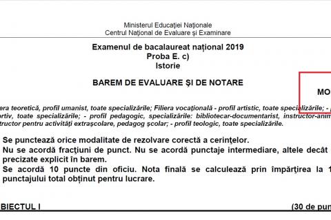 Barem Istorie Simulare Bac 2019 Elevii Au Susținut Proba Obligatorie A Profilului Stirileprotv Ro