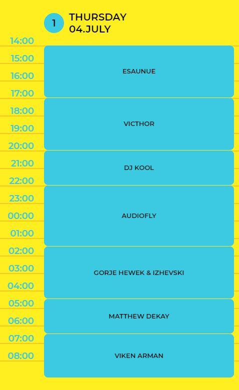 Program Neversea 4 iulie 2019: Inna, Sasha Lopez și ATB, printre artiștii primei zile de festival