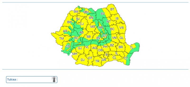 Meteo 13 august 2019. Cod galben de caniculă, harta zonelor afectate