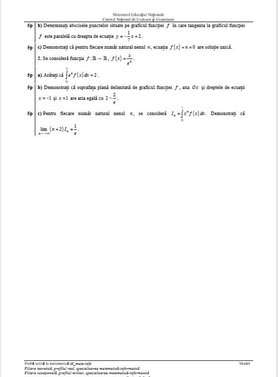 Subiecte BAC Toamnă 2019 Matematică: ce pică în funcție de profil
