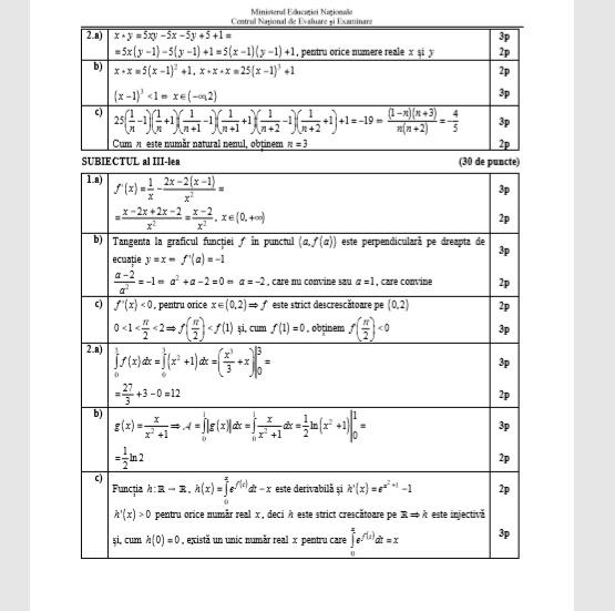 Subiecte BAC Toamnă 2019 Matematică: ce pică în funcție de profil