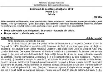 Subiecte Istorie Bac 2019 Toamnă Ce Subiecte Pică Azi Www Infoziare Ro