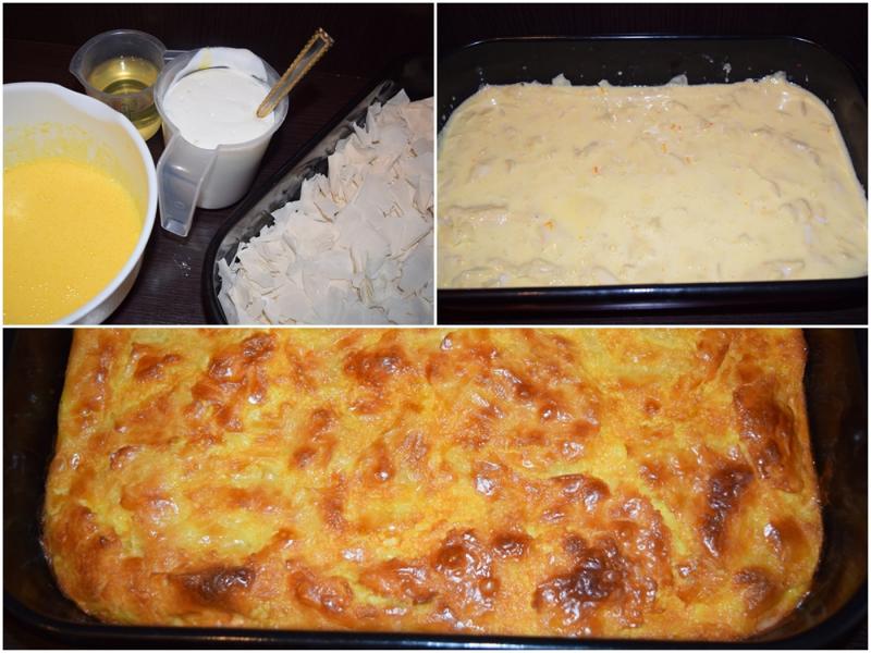 Rețetă grecească de plăcintă însiropată cu aromă intensă de portocale - Rețeta Portokalopita