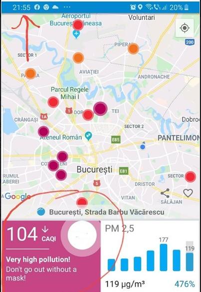 Fenomen periculos în București, de câteva zile! Oamenii, sfătuiți să nu iasă din casă! Ce se întâmplă