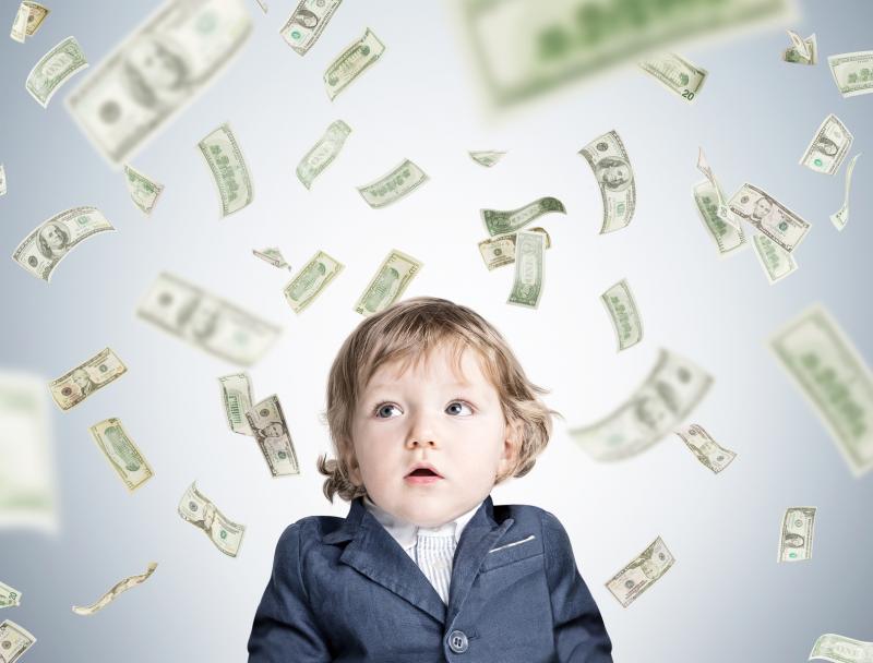 Copiii care au bani mulți când devin adulți! Semnele se văd din primii ani de viață