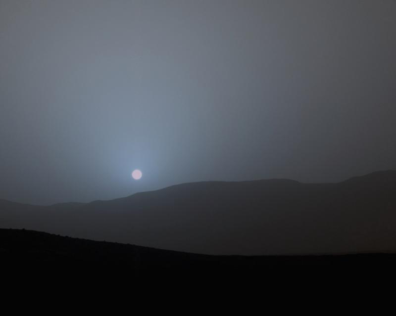 Imagini spectaculoase! Apus de soare văzut de pe planeta Marte surprins de un satelit. "Nu s-a mai văzut așa niciodată"