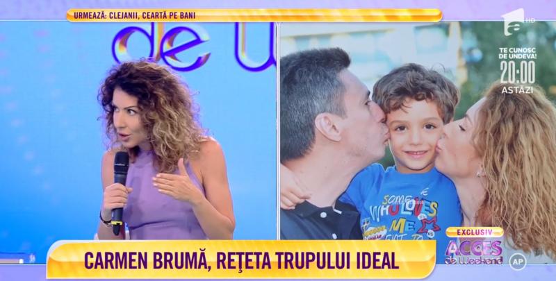 Mircea Badea, Carmen Bruma si Vlad, fiul lor, portret de familie