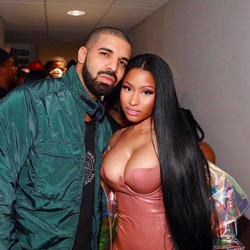 Rapperița Nicki Minaj și rapperul Drake