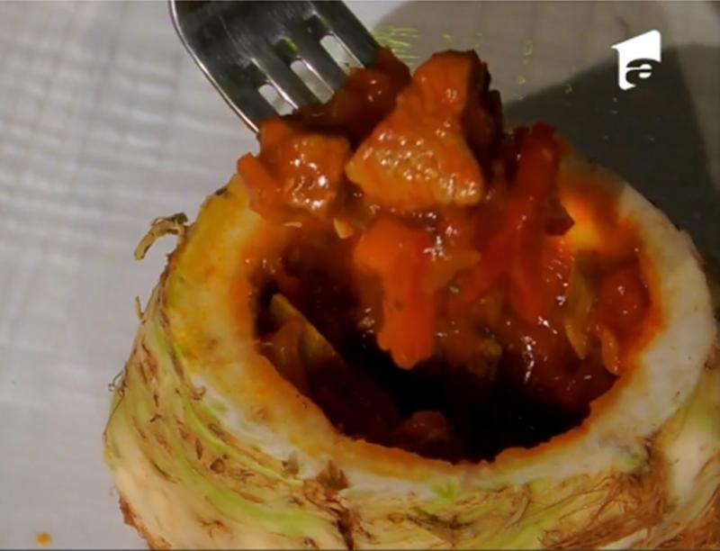 Rețetă de tocăniță de vită și porc în țelină, gătită de Cătălin Rizea la Chefi la cuțite