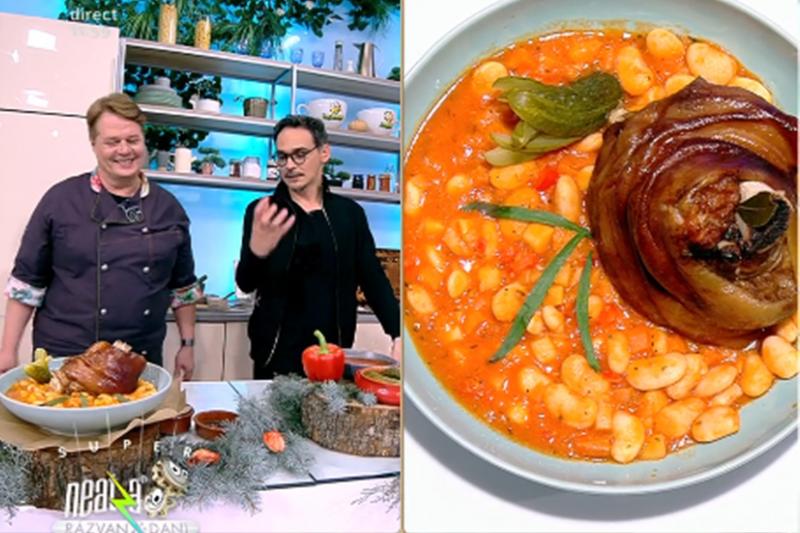 Rețetă tradițională de fasole cu ciolan afumat, gătită de Vlădutz la Neatza cu Răzvan şi Dani