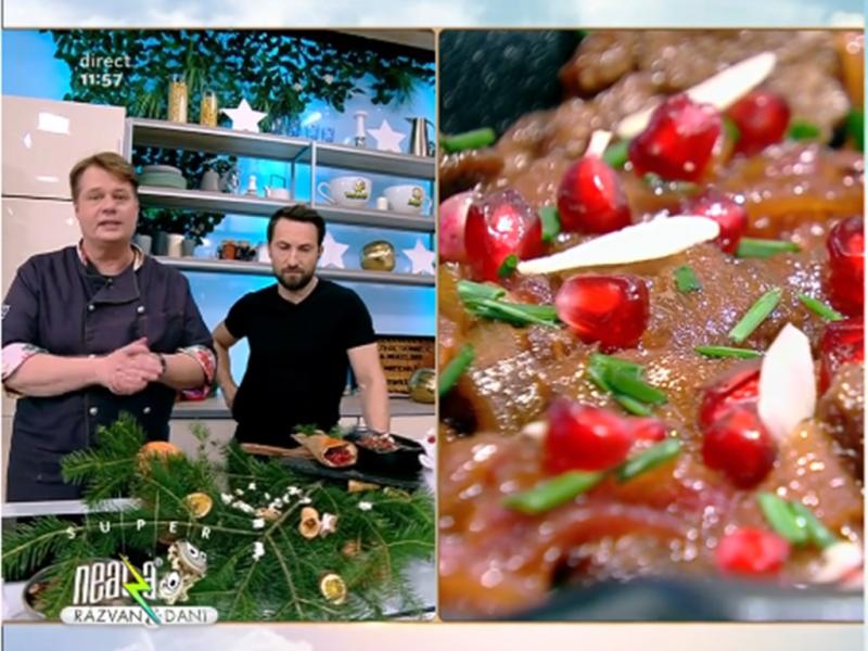 Rețetă de antricot de vițel cu ceapă și sos de rodie, gătită de Vlăduț la Neatza cu Răzvan și Dani