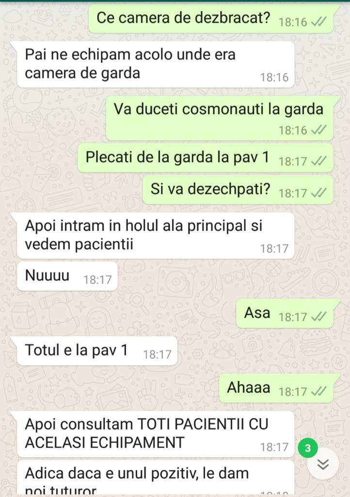 Discuții șocante între medici de la spitalul Balș: ”Consultăm toți pacienții cu același echipament. Dacă unul e pozitiv, le dăm tuturor!” Reacția lui Raed Arafat