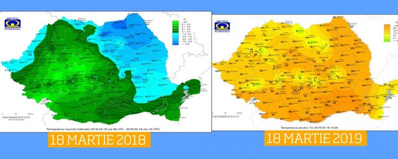 Cum va fi vremea de Mărțișor. ANM a emis prognoza meteo până pe 2 martie