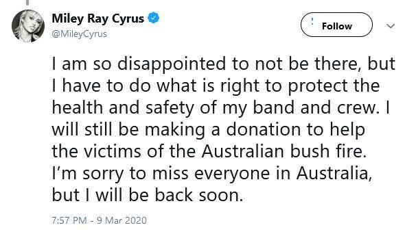 O serie de staruri pop au anunțat că și-au anulat concertele, din cauza răspândirii Covid-19