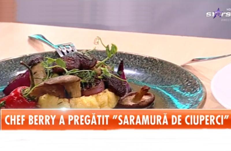 Rețetă de post. Saramură de ciuperci cu mămăliguță - Rețeta lui Chef Berry