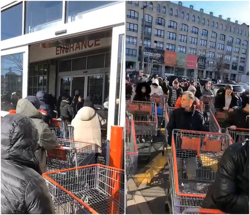 „Apocalipsa coronavirusului” a ajuns în New York. Oamenii se calcă în picioare în magazine, de teama carantinei, după primul pacient diagnosticat pozitiv cu COVID-19