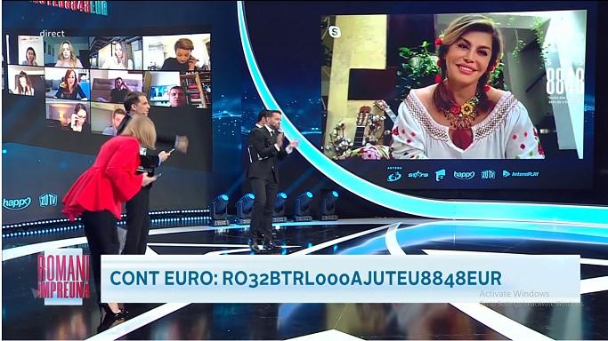 Delia, Ștefan Bănică și Loredana au donat peste 37.000 de euro, la teledonul Români Împreună, organizat de trustul Intact
