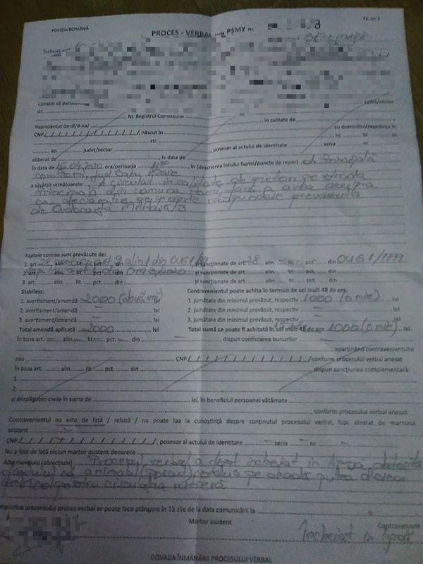 Ca la noi, la nimeni! Amendă de 2.000 de lei  pentru că a ieșit pe stradă să prindă porcul fără să aibă declarație: "Porcul a fugit pe strada și soția mea nu a apucat sa facă declarația"