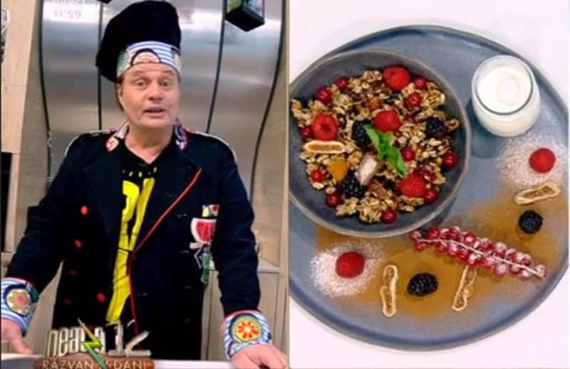 Rețetă de Granola preparată în casă, foarte simplă și mult mai sănătoasă - Reţeta lui Vlăduţ de la Neatza cu Răzvan și Dani
