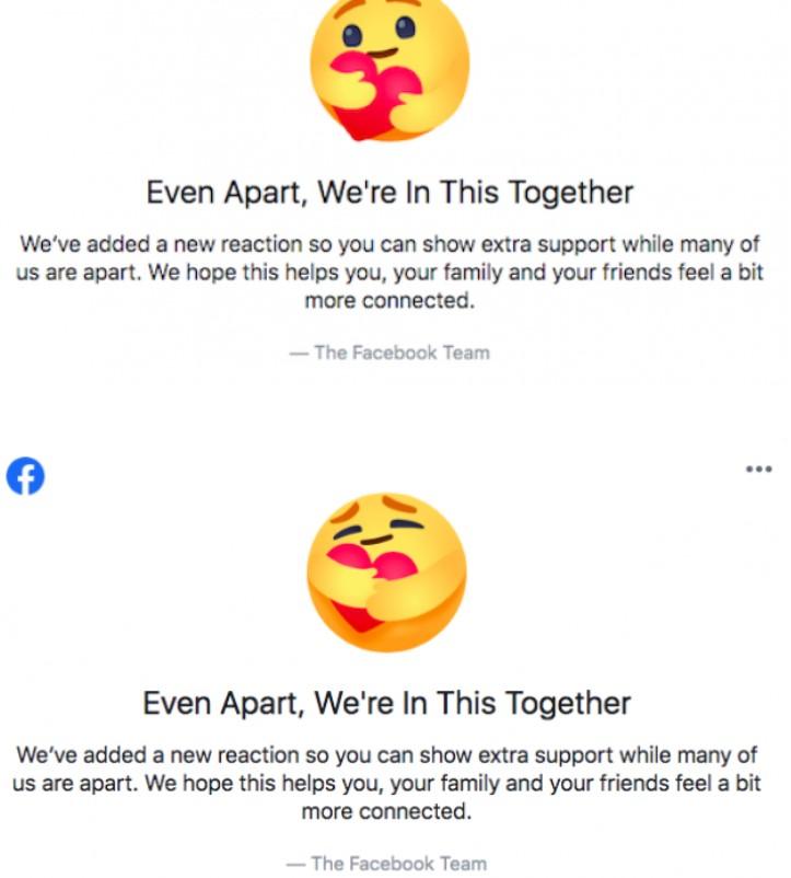 Facebook a lansat un nou emoticon, în contextul pandemiei. Ce le poţi transmite celor dragi cu ajutorul lui