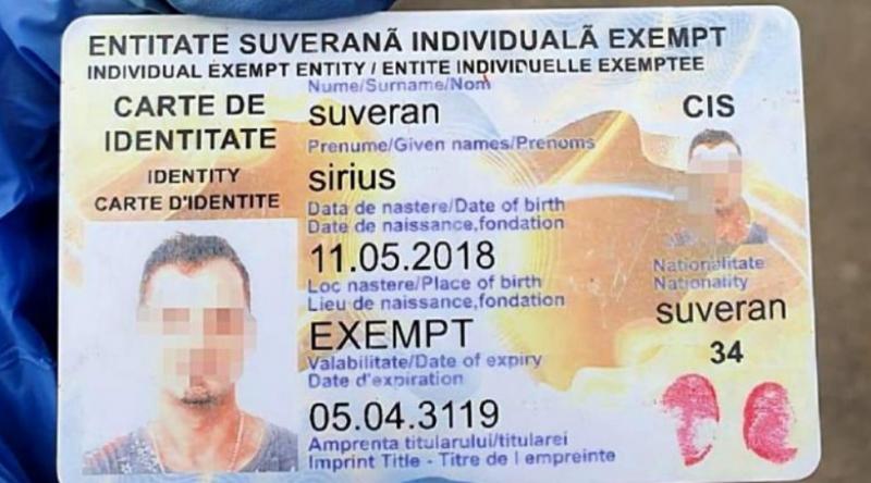 Date cu adevărat dubioase și controversate! Un bucureștean s-a legitimat cu un act de identitate intitulat „Entitatea Suverană Individuală Exempt”